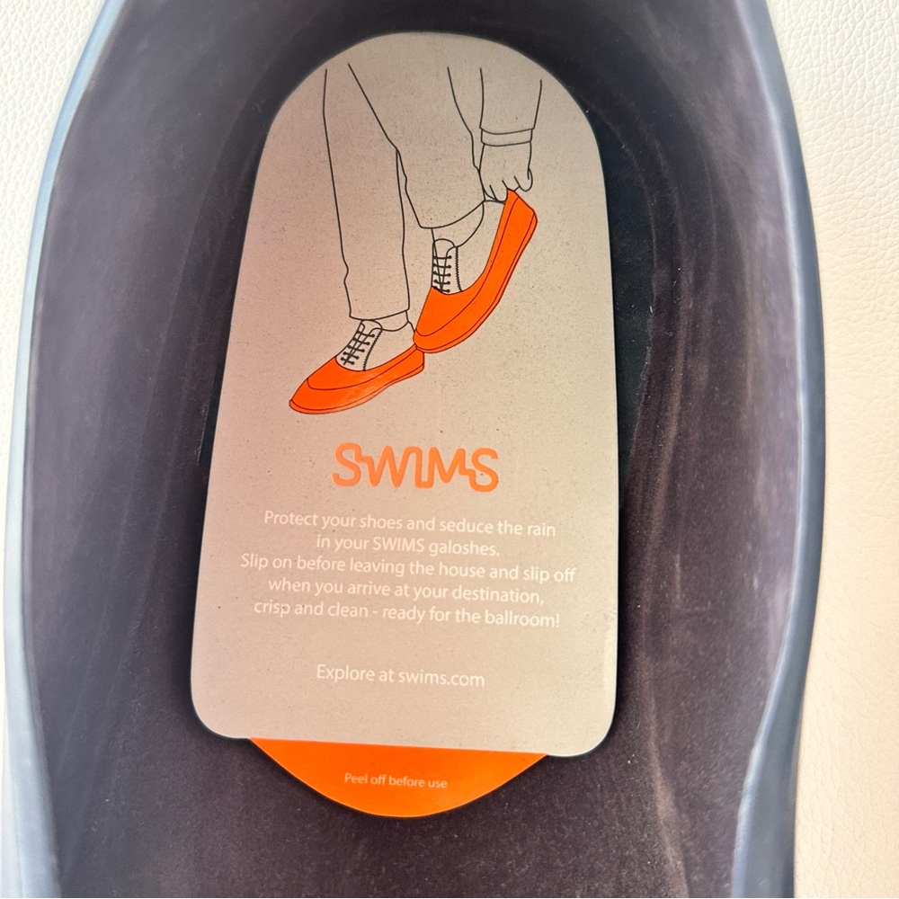 SWIMS XXL Navy Rubber Overshoes | Waterproof Dress Shoe Protectors | NWT